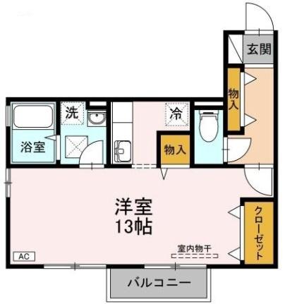 ＦＩＴ　ＨＯＵＳＥ　Ａ棟 A203｜岡山県岡山市南区泉田１丁目(賃貸アパート1R・2階・35.96㎡)の写真 その2