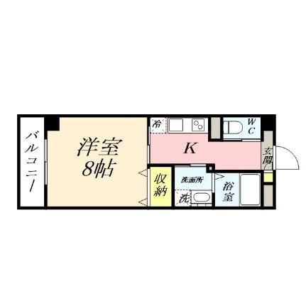 グラン　ソート　柳町 302｜岡山県岡山市北区柳町２丁目(賃貸マンション1K・3階・30.60㎡)の写真 その2