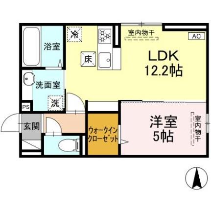 （仮）西長瀬ＰＪ 101｜岡山県岡山市北区西長瀬(賃貸アパート1LDK・1階・42.79㎡)の写真 その2