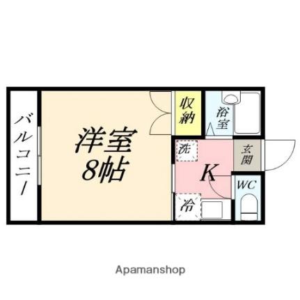 セントフォレスト下中野Ａ 402｜岡山県岡山市北区下中野(賃貸マンション1K・4階・24.79㎡)の写真 その2