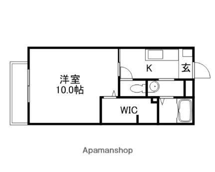 ＳＴＡＴＥＳ　ＭＩＮＡＭＩ　II番館 106｜岡山県岡山市南区豊成１丁目(賃貸アパート1K・1階・30.69㎡)の写真 その2