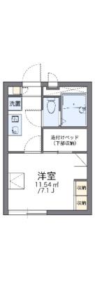 レオパレスｐａｒａｄｉｓｅ．Ａ 108｜岡山県岡山市北区神田町２丁目(賃貸アパート1K・1階・19.87㎡)の写真 その2