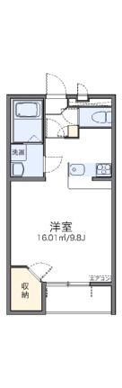 レオパレスファミーユII 205｜岡山県岡山市北区田中(賃貸マンション1K・2階・31.33㎡)の写真 その2