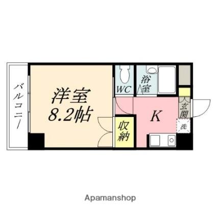 ブランシュ富士2 112｜岡山県岡山市中区西川原１丁目(賃貸マンション1K・1階・25.66㎡)の写真 その2