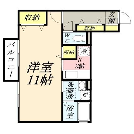 ＦＩＴ　ＨＯＵＳＥ　Ａ棟 A102｜岡山県岡山市南区泉田１丁目(賃貸アパート1R・1階・35.96㎡)の写真 その2