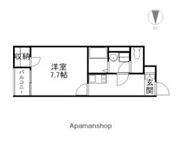 アルトハイデIII 106 ｜ 岡山県岡山市北区津島東２丁目（賃貸アパート1K・1階・26.57㎡） その2