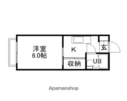 コーポ難波 205｜岡山県岡山市北区津島福居１丁目(賃貸アパート1K・2階・19.87㎡)の写真 その2