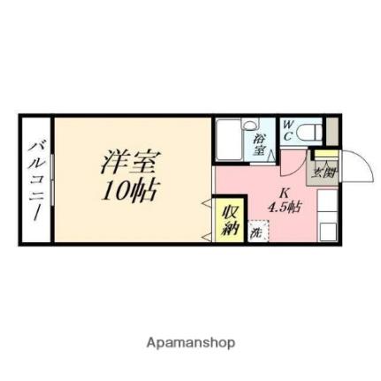 岡山県岡山市北区田中(賃貸アパート1K・2階・30.69㎡)の写真 その2