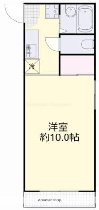 岡山県岡山市北区今４丁目(賃貸マンション1K・1階・25.60㎡)の写真 その2