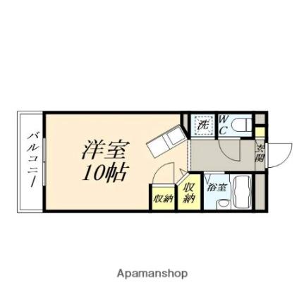 岡山県岡山市北区今６丁目（賃貸マンション1R・4階・25.60㎡） その2