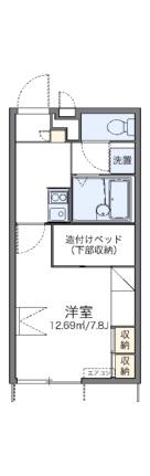 レオパレスパル北方III 110｜岡山県岡山市北区北方１丁目(賃貸アパート1K・1階・21.81㎡)の写真 その2