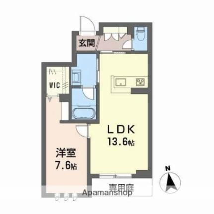 岡山県岡山市北区田中（賃貸マンション1LDK・1階・49.34㎡） その2