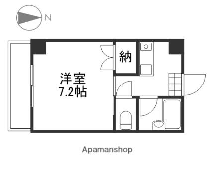 岡山県岡山市北区東花尻(賃貸マンション1K・3階・23.40㎡)の写真 その2