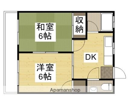 フラワーマンション 7｜岡山県岡山市北区今保(賃貸アパート2DK・2階・34.80㎡)の写真 その2