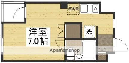 ノーブルハイツ鹿田 402｜岡山県岡山市北区鹿田町１丁目(賃貸マンション1R・4階・19.00㎡)の写真 その2