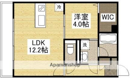 エクセラントロジュマン 105 ｜ 岡山県岡山市北区十日市西町（賃貸マンション1LDK・1階・40.03㎡） その2