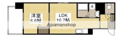 ソフィアＯＳＫ 401｜岡山県岡山市北区野田５丁目(賃貸マンション1LDK・4階・40.07㎡)の写真 その2