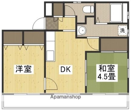 岡山県岡山市東区東平島(賃貸マンション2DK・2階・42.36㎡)の写真 その2