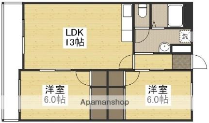 ブライトレジデンス芳泉 202｜岡山県岡山市南区芳泉４丁目(賃貸マンション2LDK・2階・56.70㎡)の写真 その2