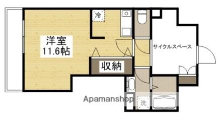 アルティザ東島田 303｜岡山県岡山市北区東島田町１丁目(賃貸マンション1R・3階・34.80㎡)の写真 その2