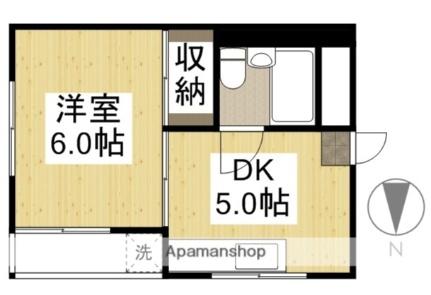 メゾン富士岡山 301｜岡山県岡山市北区幸町(賃貸マンション1DK・3階・23.10㎡)の写真 その2