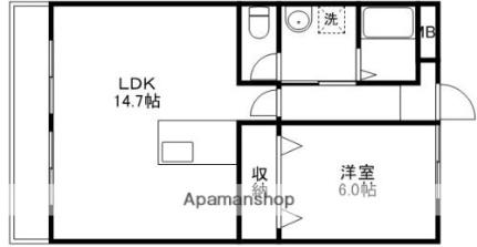 Ｒｅａｌ西古松 205｜岡山県岡山市北区西古松１丁目(賃貸マンション1LDK・2階・48.60㎡)の写真 その2