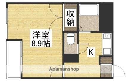 グリーンピア21 302｜岡山県岡山市北区上中野１丁目(賃貸マンション1K・3階・27.00㎡)の写真 その2