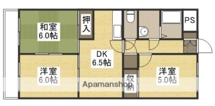 カーサ21 306｜岡山県岡山市北区西長瀬(賃貸マンション3DK・3階・54.65㎡)の写真 その2