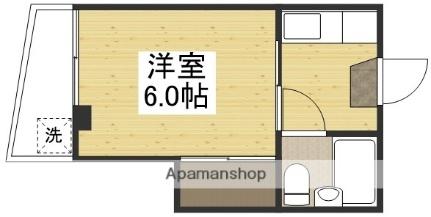 吉岡ビルI 402｜岡山県岡山市北区奉還町１丁目(賃貸マンション1K・4階・17.29㎡)の写真 その2