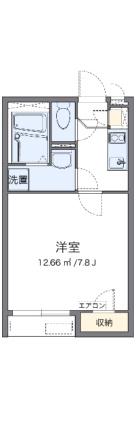 クレイノメイプル西大寺 205｜岡山県岡山市東区西大寺上２丁目(賃貸アパート1K・2階・23.35㎡)の写真 その2