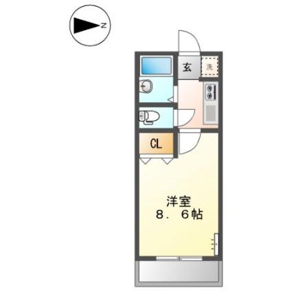 メゾンＪｅｕｎｅ 00103｜岡山県岡山市北区白石西新町(賃貸アパート1K・1階・24.00㎡)の写真 その2