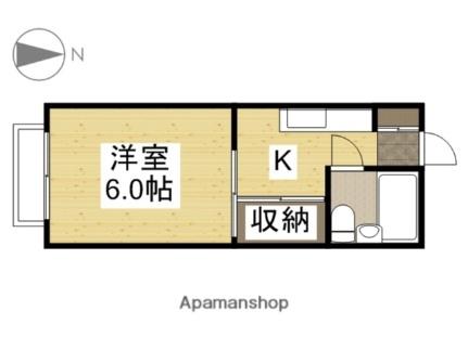 コーポ難波 205｜岡山県岡山市北区津島福居１丁目(賃貸アパート1K・2階・19.87㎡)の写真 その2