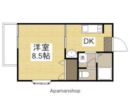 岡山県岡山市北区横井上（賃貸アパート1DK・1階・28.40㎡） その2