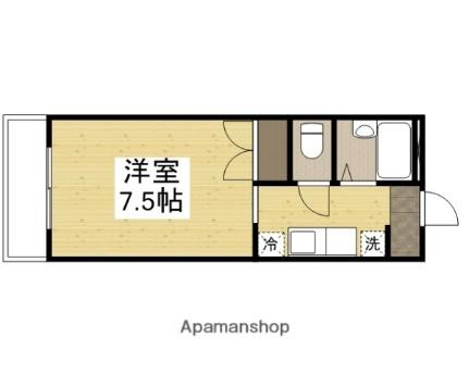 岡山県岡山市北区田中（賃貸マンション1R・1階・22.96㎡） その2