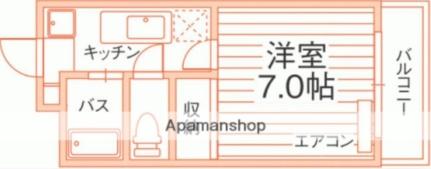 岡山県岡山市北区津島新野２丁目（賃貸マンション1K・2階・23.68㎡） その2