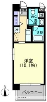 岡山県岡山市北区伊島町２丁目(賃貸マンション1K・3階・30.00㎡)の写真 その2