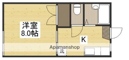 岡山県岡山市北区津島本町（賃貸アパート1K・1階・24.71㎡） その2