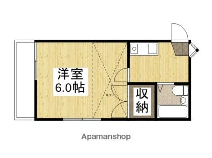 岡山県岡山市北区西古松(賃貸アパート1K・2階・16.38㎡)の写真 その2