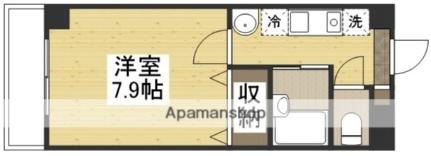 岡山県岡山市北区富町２丁目(賃貸マンション1K・2階・28.05㎡)の写真 その2