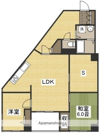 シティウエストコート 403｜岡山県岡山市南区東畦(賃貸マンション2SLDK・4階・73.65㎡)の写真 その2