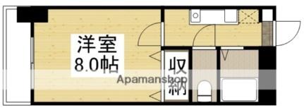 岡山県岡山市北区奉還町１丁目(賃貸マンション1K・4階・26.29㎡)の写真 その2