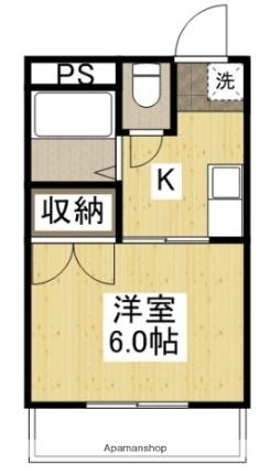 あるふぁ南方II 406｜岡山県岡山市北区南方５丁目(賃貸マンション1K・4階・23.00㎡)の写真 その2