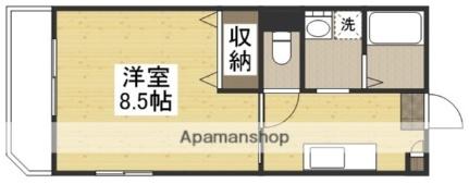 岡山県岡山市北区平田(賃貸マンション1K・3階・27.60㎡)の写真 その2