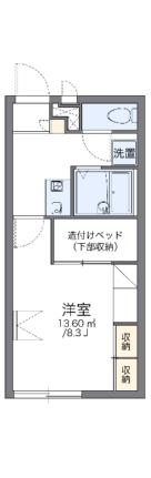 レオパレスグレースシャルマン 104｜岡山県岡山市北区今保(賃貸アパート1K・1階・22.70㎡)の写真 その2