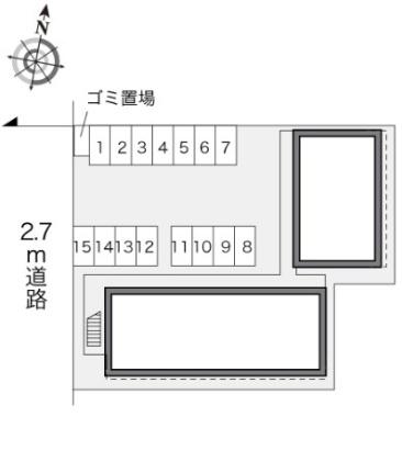 レオパレス鴨川 107｜岡山県岡山市北区北長瀬表町２丁目(賃貸アパート1K・1階・22.35㎡)の写真 その20