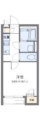 クレイノサンアクール 105｜岡山県岡山市北区東古松２丁目(賃貸アパート1K・1階・20.75㎡)の写真 その2