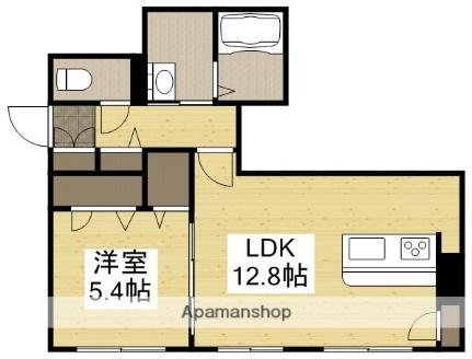 岡山県倉敷市西阿知町(賃貸マンション1LDK・1階・46.67㎡)の写真 その2