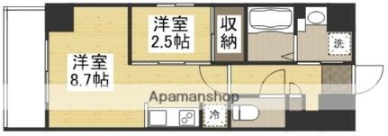 月光　ハレノワ ｜岡山県岡山市北区表町３丁目(賃貸マンション1LDK・9階・29.55㎡)の写真 その2