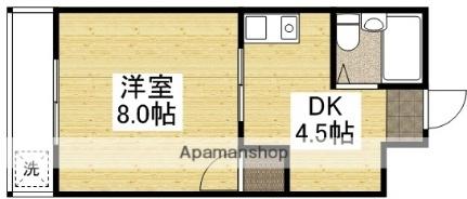 岡山県岡山市北区東古松(賃貸マンション1DK・2階・24.54㎡)の写真 その2