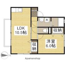 プリーマ 201 ｜ 岡山県倉敷市西中新田（賃貸アパート1LDK・2階・42.11㎡） その2